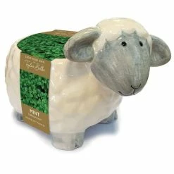 Mint Grow Kit & Lamb Planter | Gift Set
