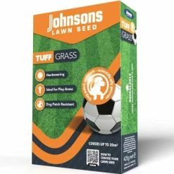 Johnsons Tuffgrass Lawn Seed | 425gm Covers 20 Sqm
