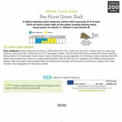 'Hurst Green Shaft' Pea Seeds | By Plant Theory 5 'Hurst Green Shaft' Pea Seeds | By Plant Theory -botanical garden shop PL60046 add image 2 b56f