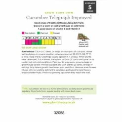 'Telegraph Improved' Cucumber Seeds | By Plant Theory -botanical garden shop PL60064 add image 2 77a1