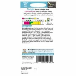 Marigold African 'Crackerjack' Mixed Seeds | Tagetes Patula | By Mr Fothergills 5 Marigold African 'Crackerjack' Mixed Seeds | Tagetes Patula | By Mr Fothergills -botanical garden shop PL92414 add image 2 3054