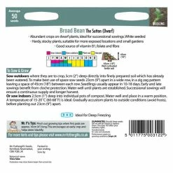 Dwarf Broad Bean 'The Sutton' Seeds | Vicia Faba | By Mr Fothergills -botanical garden shop PL924937 add image 2 786e