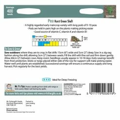 Pea 'Hurst Green Shaft' Seeds | Pisum Sativum | By Mr Fothergills -botanical garden shop PL924940 add image 2 ac1c